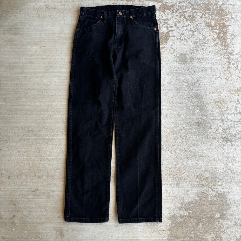 Wrangler A203 Men's Jeans 29x32 Classic Fit Black Denim Regular Straight Leg